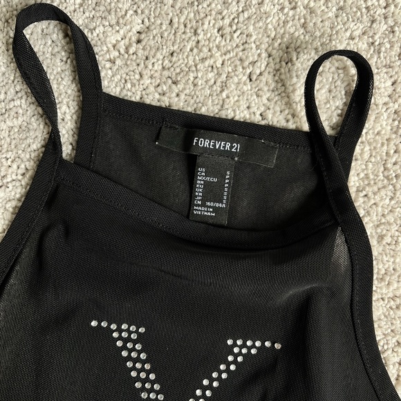 NEW-YORK Mesh Crop Top - Picture 3 of 3